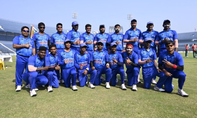ಅಂಧರ T-20 ವಿಶ್ವಕಪ್ ಗೆದ್ದ ಭಾರತ; ಹ್ಯಾಟ್ರಿಕ್ ದಾಖಲೆ ಬರೆದ ತಂಡ