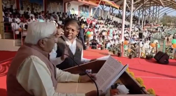 ಗಣರಾಜ್ಯೋತ್ಸವ ವೇದಿಕೆಯಲ್ಲಿ ‘ವಿಕಸಿತ ಭಾರತ್’ ಕಿಚ್ಚು; ಸಚಿವ ಎಚ್.ಕೆ. ಪಾಟೀಲ್ ಭಾಷಣಕ್ಕೆ ಸಂಕನೂರ್ ಬಹಿಷ್ಕಾರ!